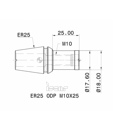 ER25 ODP M10X25