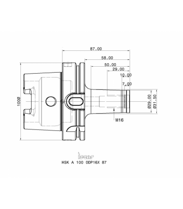 HSK A100 ODP16X87
