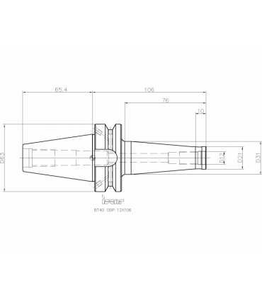 BT40 ODP12X106