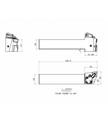 PCLNR 2525M-12-JHP