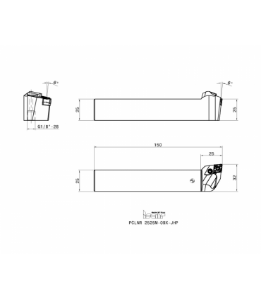 PCLNR 2525M-09X-JHP