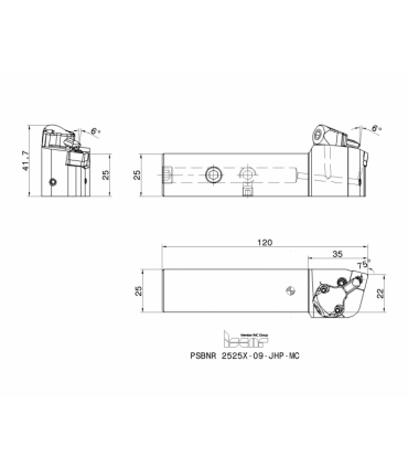 PSBNR 2525X-09-JHP-MC