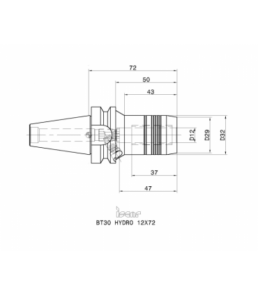 BT30 HYDRO 12X72
