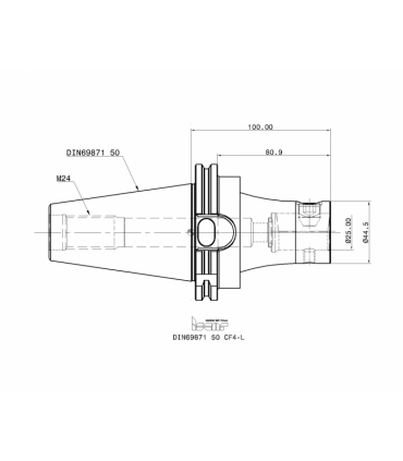 DIN69871 50 CF4-L