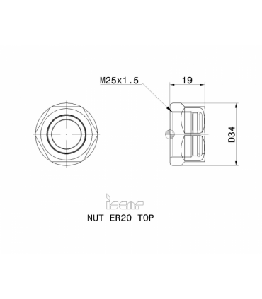 NUT ER20 TOP