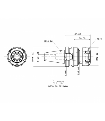 BT30 FC ER25X60