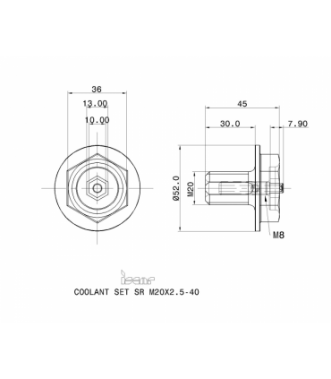 COOLANT SET SR M20X2.5-40