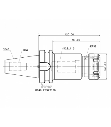 BT40 ER32X120