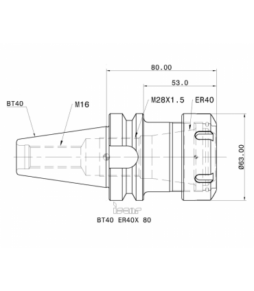 BT40 ER40X 80