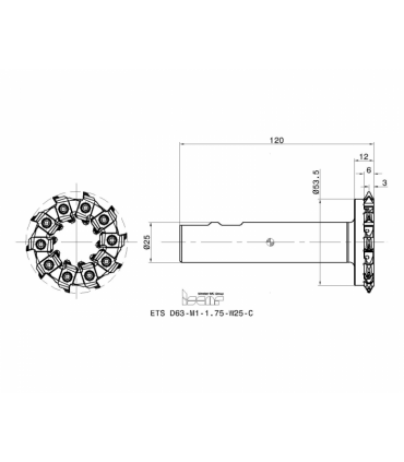 ETS D63-M1-1.75-W25-C