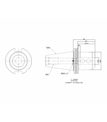 DIN69871 50 EM25X 80E