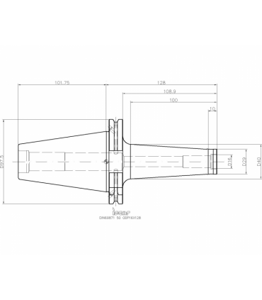 DIN69871 50 ODP16X128