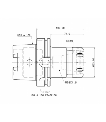 HSK A100 ER40X100