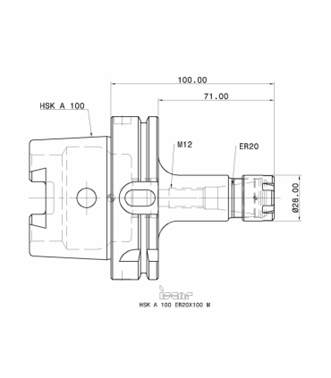 HSK A100 ER20X100M