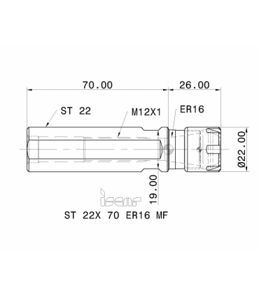 ST 22X 70 ER16 MF