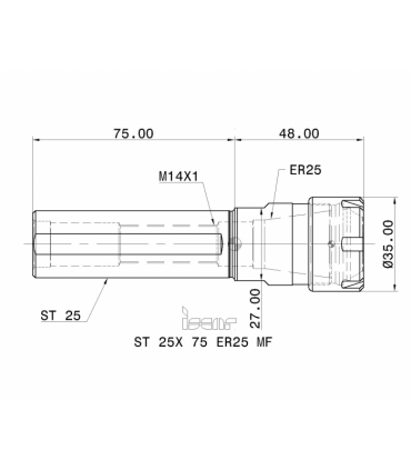 ST 25X 75 ER25 MF
