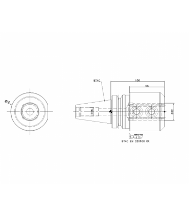 BT40 EM 32X100 CX
