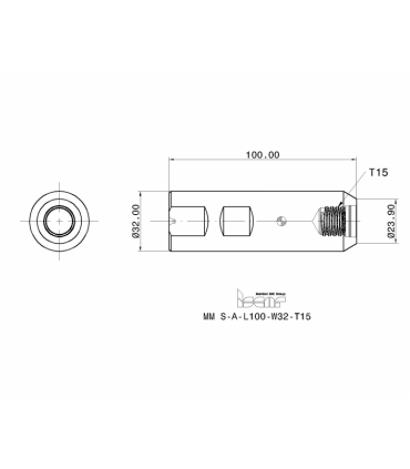 MM S-A-L100-W32-T15