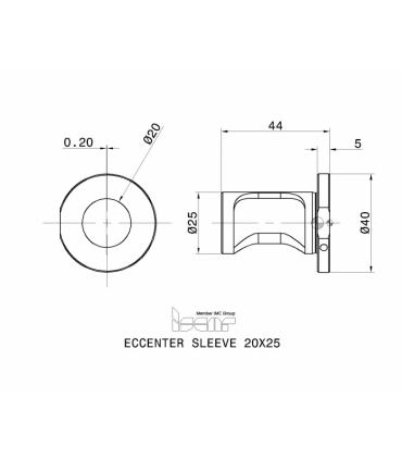 ECCENTER SLEEVE 20X25