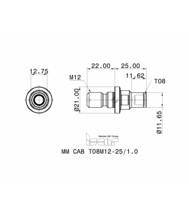 MM CAB T08M12-25/1.0