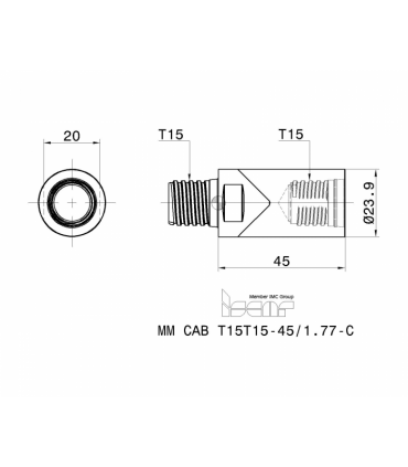 MM CAB T15T15-45/1.77-C