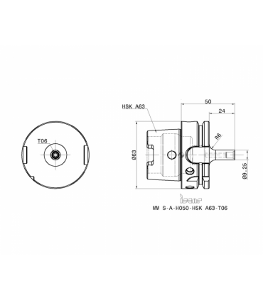 MM S-A-H050-HSK A63-T06
