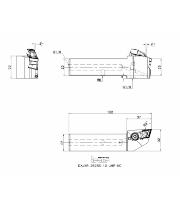 DXJNR 2525X-12-JHP-MC