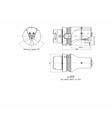 HSK A63WH-SRDCN-16-100Y