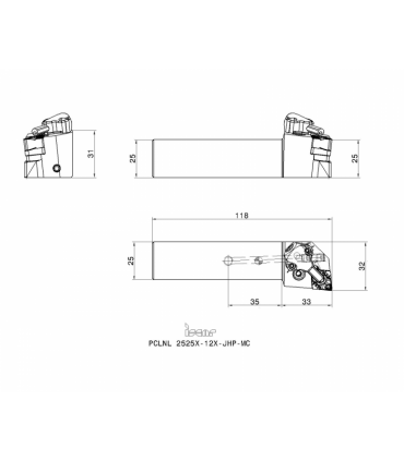 PCLNL 2525X-12X-JHP-MC