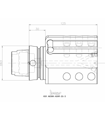 HSK A63WH ASHR 25 3
