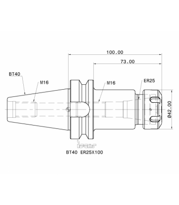 BT40 ER25X100