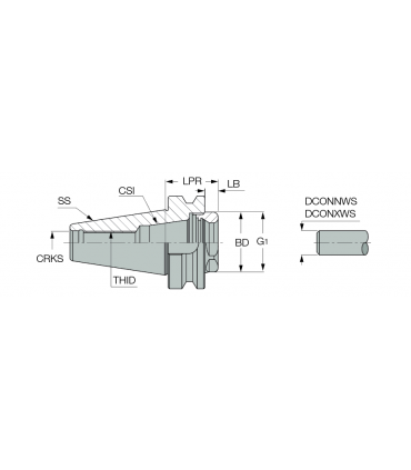 BT40 ER32 SHORT