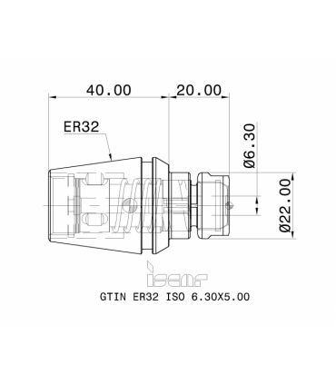 GTIN ER32 ISO 6.30X5.00