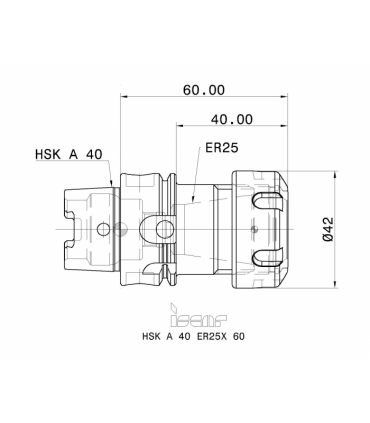 HSK A40 ER25X60