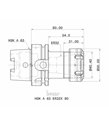 HSK A63 ER32X80