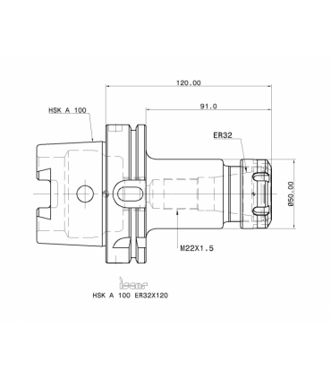 HSK A100 ER32X120