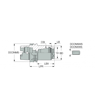 HSK A100 ER32 SHORT