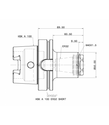 HSK A100 ER32 SHORT
