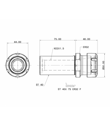 ST 40X 75 ER32 F