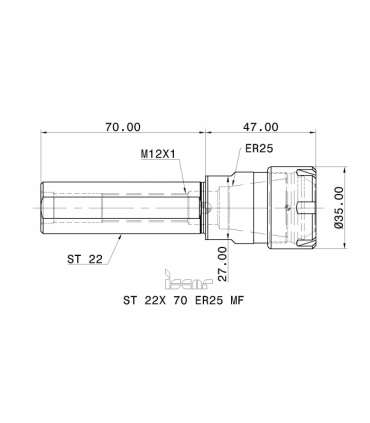 ST 22X 70 ER25 MF