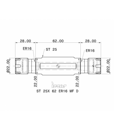 ST 25X 62 ER16 MF D