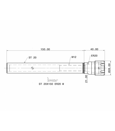 ST 20X150 ER20 M