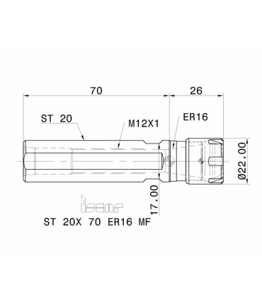 ST 20X 70 ER16 MF