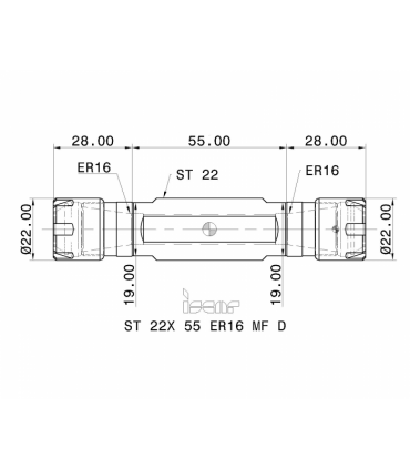 ST 22X 55 ER16 MF D