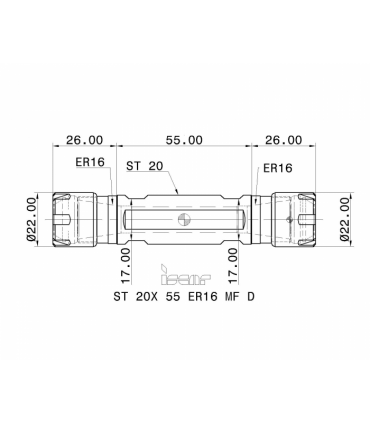 ST 20X 55 ER16 MF D