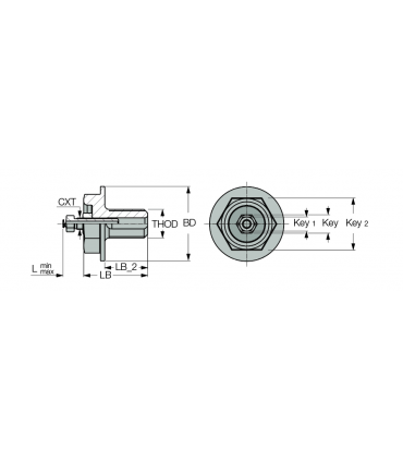 COOLANT SET SR M16X2-32