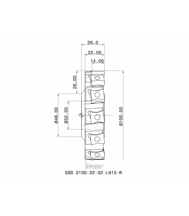 SSB D100-22-32-LN15-R
