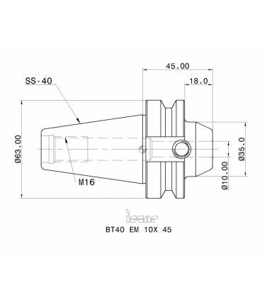 BT40 EM 10X 45