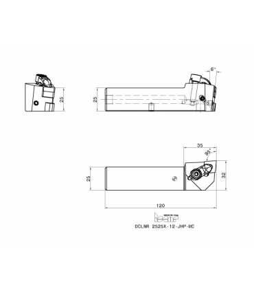 DCLNR 2525X-12-JHP-MC