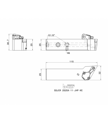 SDJCR 2525X-11-JHP-MC